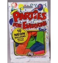Balloons alpen 25cm neon 10's