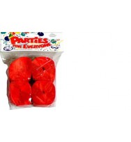 Streamers crepe alpen p4 red f