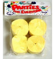 Streamers crepe alpen p4 yellow