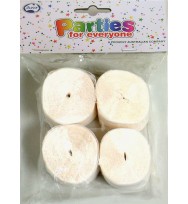 Streamers crepe alpen p4 white