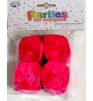 Streamers crepe alpen p4 cerise