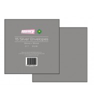 Envelope set square silver 15's