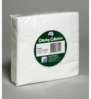 Serviettes alpen luncheon white pk50