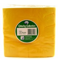 Serviettes alpen dinner 50's yellow