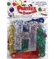 Banner alpen jointed happy birthday