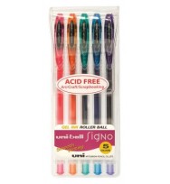 Pen uni rb signo um120 gel f asst col wlt5