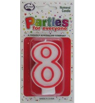 Candles alpen numerals no.8