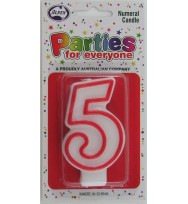 Candles alpen numerals no.5