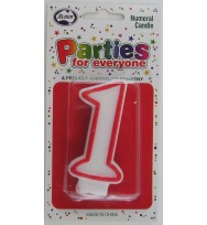 Candles alpen numerals no.1