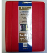 Compendium portfolio debden 250x345 leather red