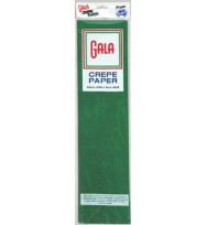 Crepe paper gala 435 1/2 national green pk 12