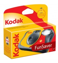 Camera kodak funsaver disposable flash 35mm 27 exp