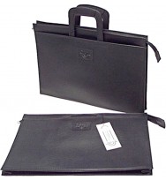 Satchel ws20 black portfolio with handles