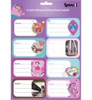 Labels name spencil girl designs assorted pk24 16 per sht