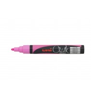 Marker chalk uni 2.5mm bullet tip fluoro pink