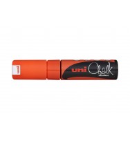 Marker chalk uni 8mm chisel tip fluoro orange