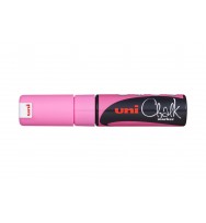 Marker chalk uni 8mm chisel tip fluoro pink