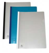 Clear file colby a4 202a clear w/black spine pk12