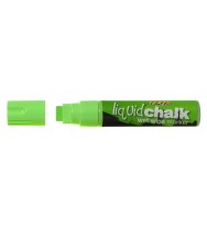 Marker liquid chalk texta wet wipe jumbo green