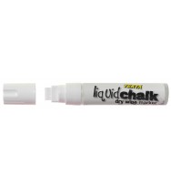 Marker liquid chalk texta dry wipe jumbo white