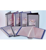 Display book b/tone a4 insert fixed navy 20p