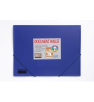 Document wallet b/tone a4 deluxe matt blue