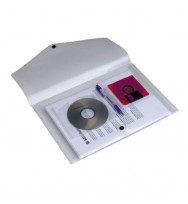 Envelope poly prop f/c with disk holder clear
