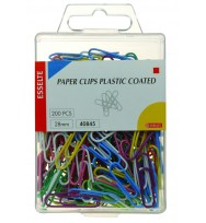 Clip paper glide on coloured pvc coated 28mm