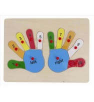 Puzzle wooden celco left & right hands