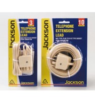 Extension lead telephone jackson 3mtr 605/610