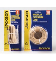 Extension lead modular jackson 3mtr rj12/rj12