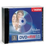Dvd+rw imation 120min 4x 4.7gb pk5