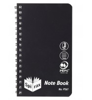 Note book spirax p561 pp s/o 96pg black - pack of 5