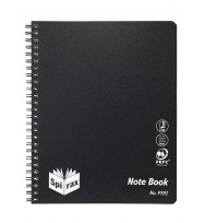 Note book spirax p592 pp s/o 120pg black - pack of 5