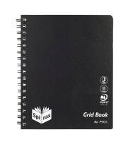 Grid book  P592 pp 240pg black pk 5
