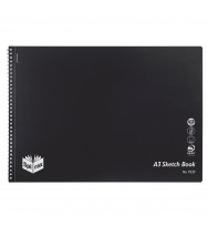 Sketch book spirax p533 pp a3 s/o 40pg black - pack of 10