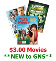 Dvd movie range edge $ 3 titles assorted display 200