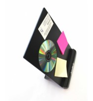 Document holder justick desktop black clamshell