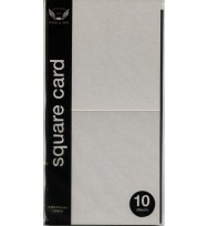 Square card wigg 145x145mm 285gsm silver