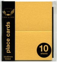Place cards wigg 90x110mm 285gsm gold