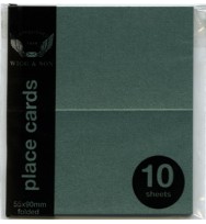Place cards wigg 90x110mm 285gsm green pk 10