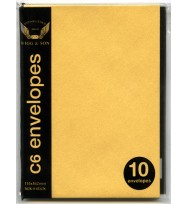 Envelope c6 wigg 114x162mm 120gsm gold
