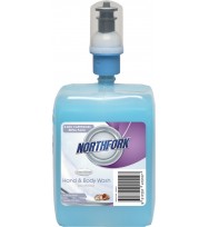 Liquid hand wash northfork 1.4l refill pack pearl blue
