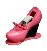 Tape dispenser scotch c30 pink stiletto with magic tape