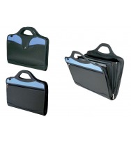 heavy duty carry case with zippered closure and dividers