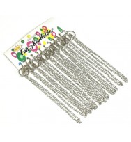 Keychain c/land metal chrome