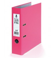 Lever arch file sovereign a4 pvc spring pink