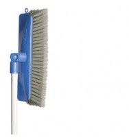 Indoor space saver broom and handle oates blue/white