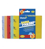 Dura fresh absorb wipes pk5 oates w300xd270mm pk5 assorted