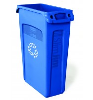 Bin Slim Jim RUBBERMAID With Venting Channels -Blue